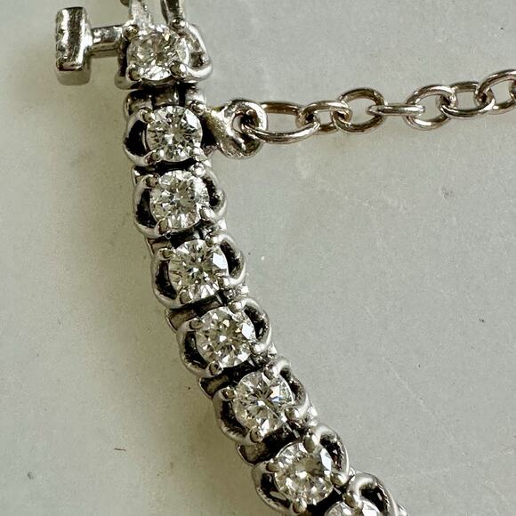 Diamond Line 2.5 + cttw Bracelet 17k White Gold - Picture 10 of 12